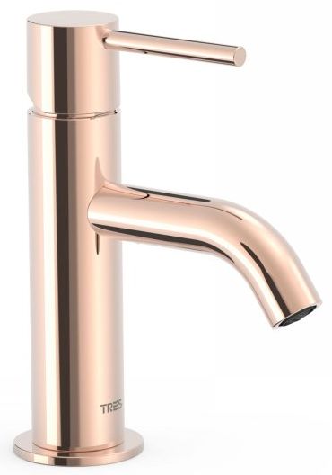 Tres Study Exclusive bateria umywalkowa stojąca różowe złoto 24-K 26290301OP