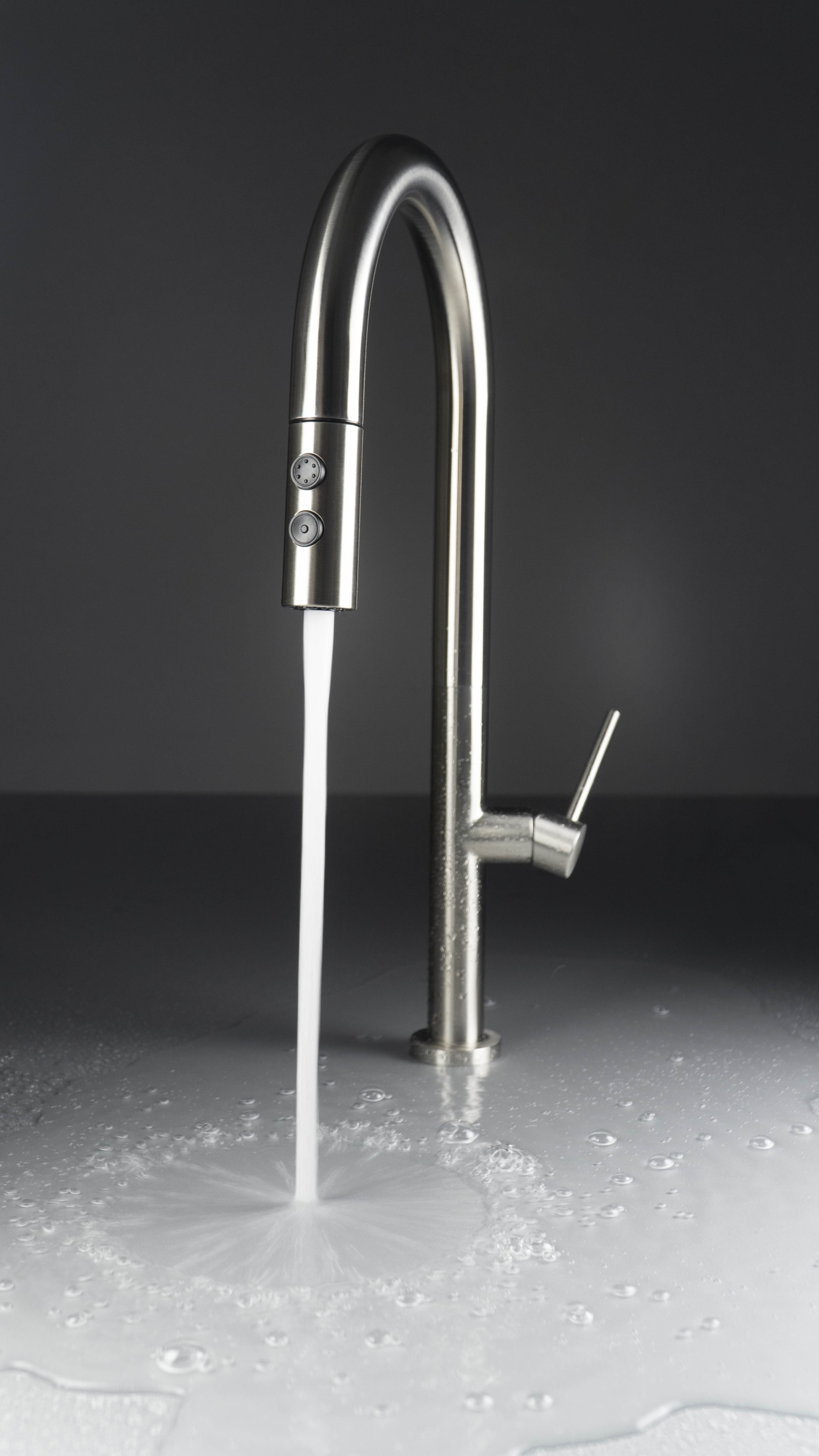 Deante Olfato bateria kuchenna stojąca stal BQO_F72M - Wysyłka w 24h