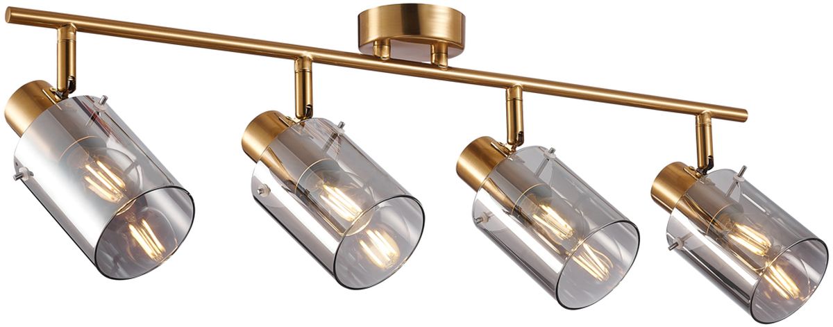 Italux Sardo lampa podsufitowa 4x40 W mosiądz-przydymiona SPL-5581-4-BRO-SG