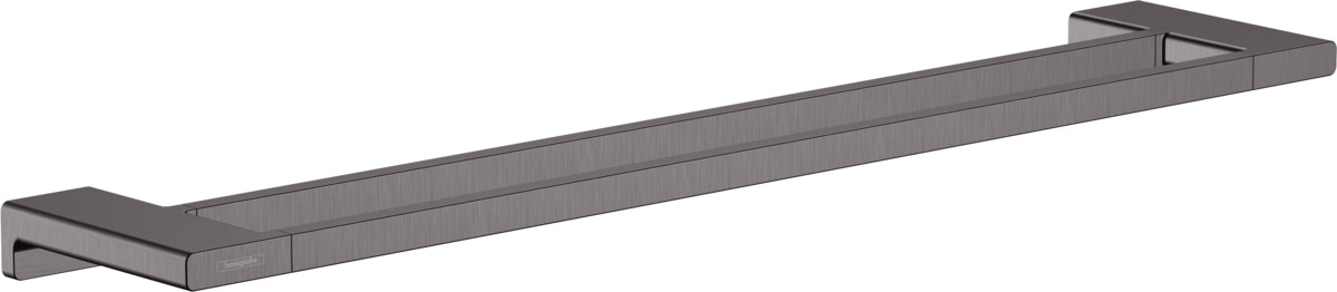 Hansgrohe AddStoris wieszak na ręcznik 64,8 cm drążek podwójny czarny chrom szczotkowany 41743340