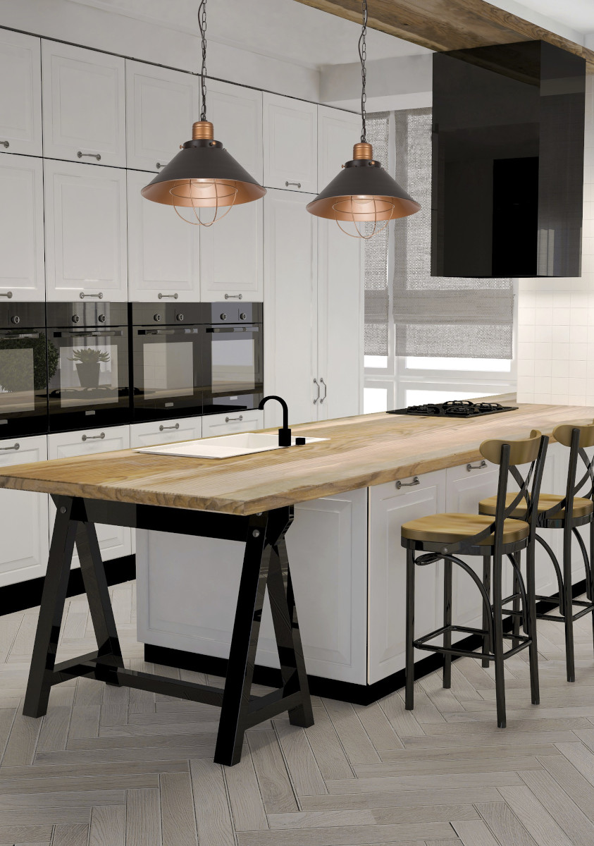 Nowodvorski Lighting Garret I S lampa wisząca 1x60W czarna 6443