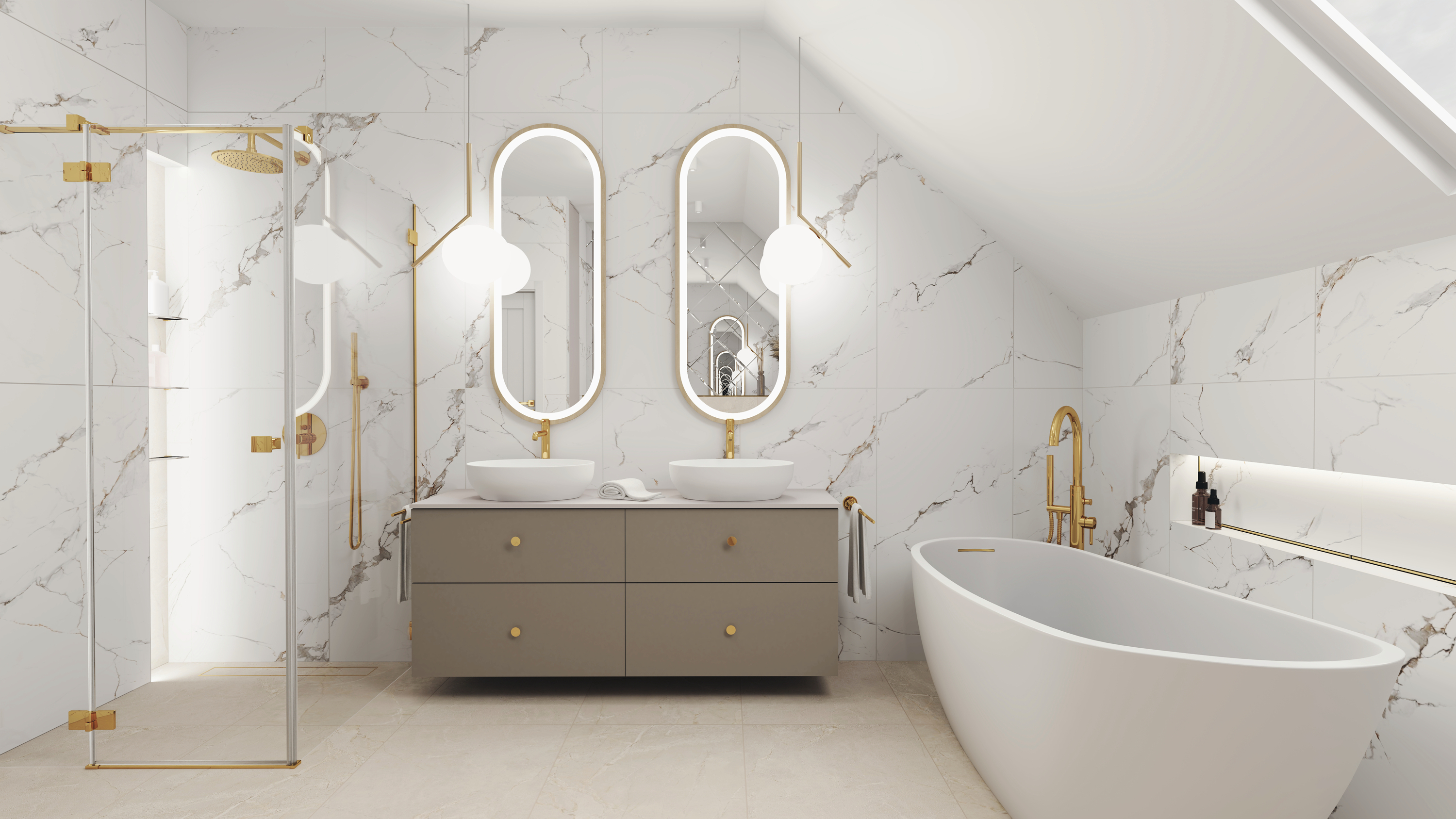 Ego Ceramics Royal Galaxy płytka ścienno-podłogowa 120x60 cm biała-szara