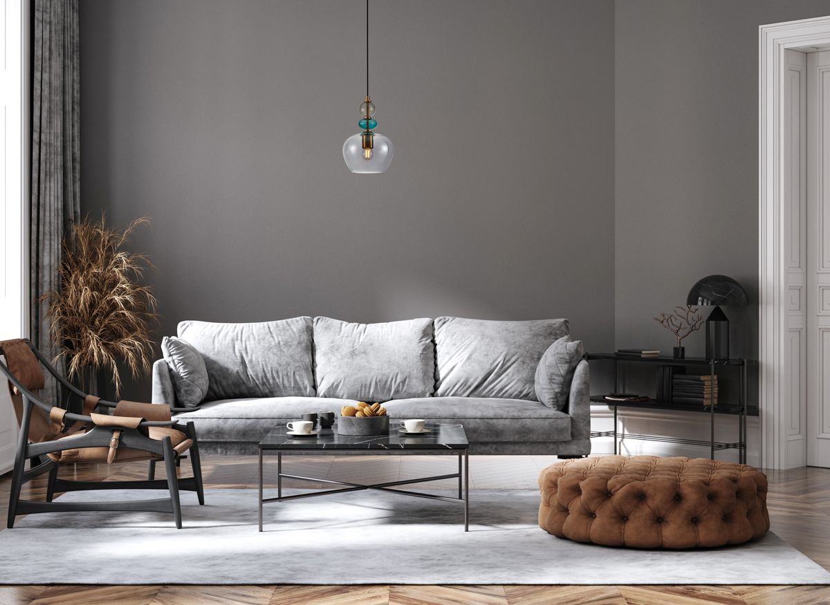 Italux Busco lampa wisząca 1x40 W czarna-złota PND-30263-1A-BRO-SG