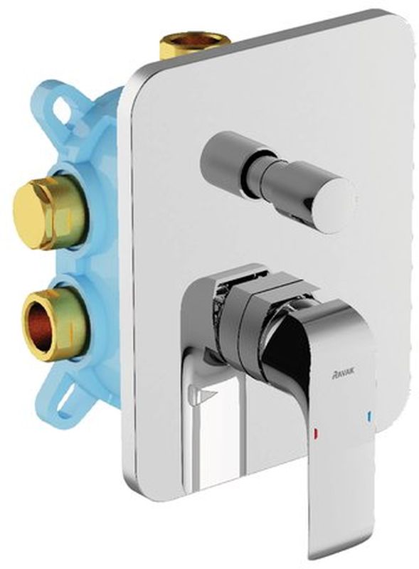 Ravak Flat bateria wannowo-prysznicowa podtynkowa chrom X070123