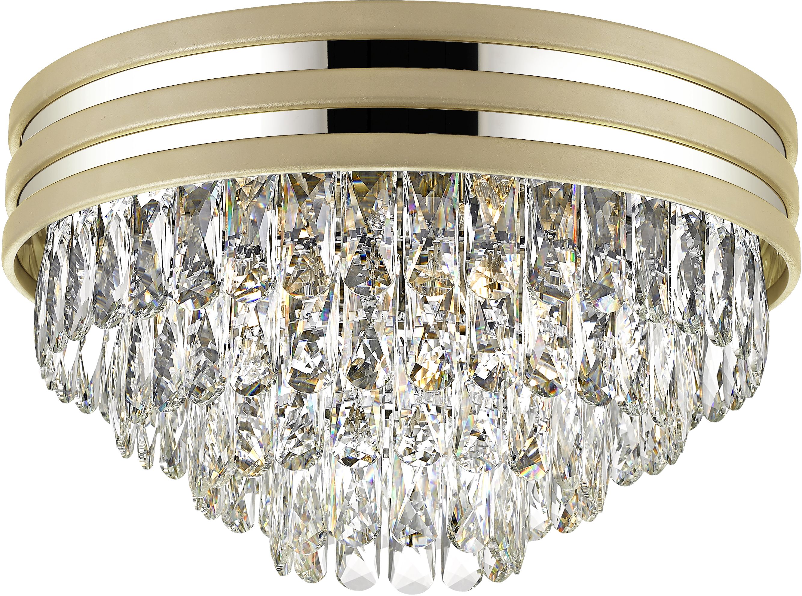 Zuma Line Naica lampa podsufitowa 5x40W złoty mat/kryształ C0525-05A-V6B5