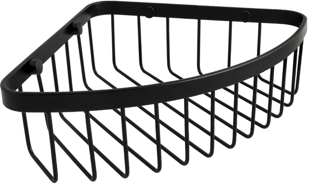 AWD Interior półka łazienkowa narożna wisząca czarny mat AWD02081815 - Wysyłka w 24h