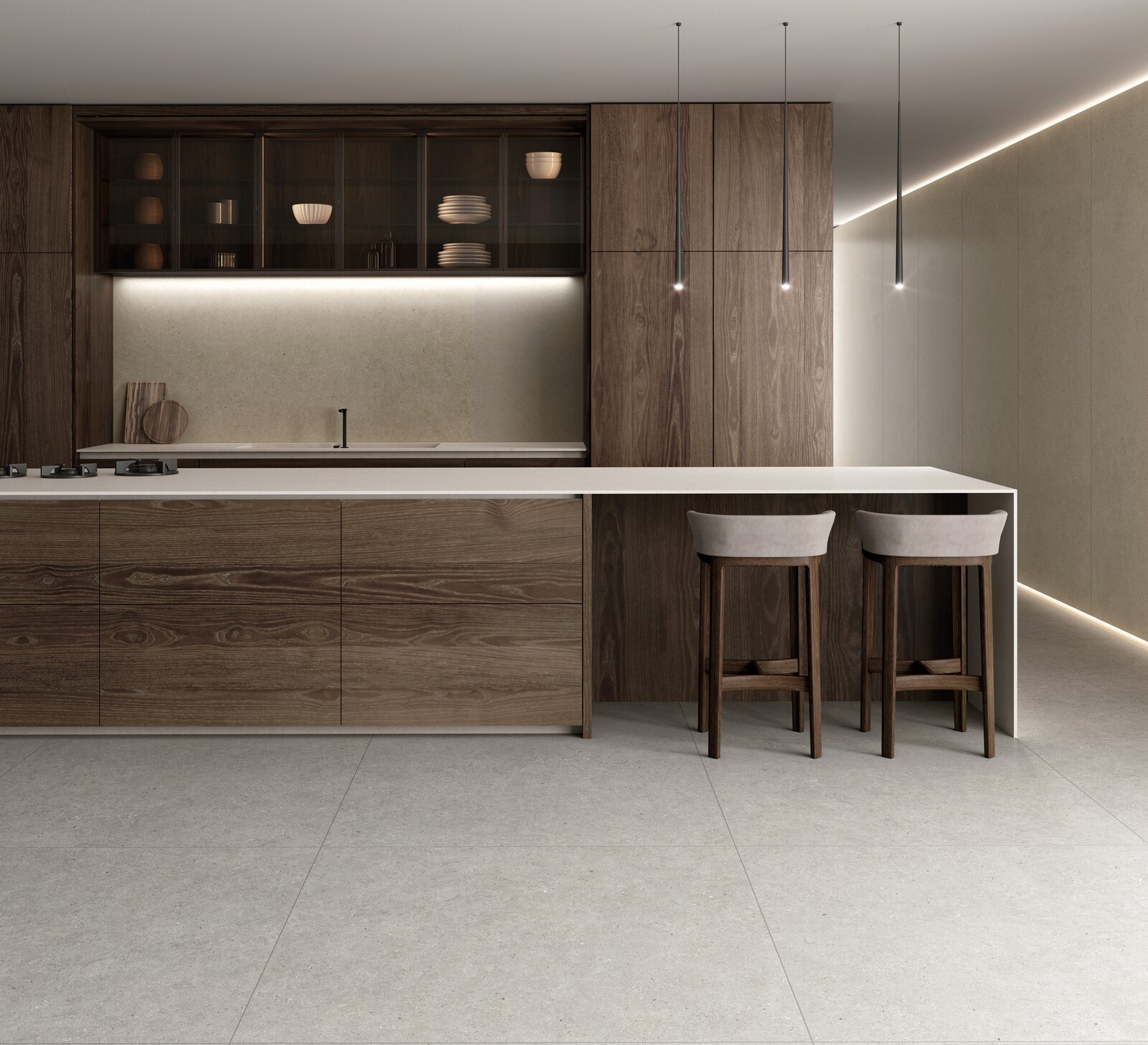 Durstone Somport płytka ścienno-podłogowa 120x60 cm beżowa-szara