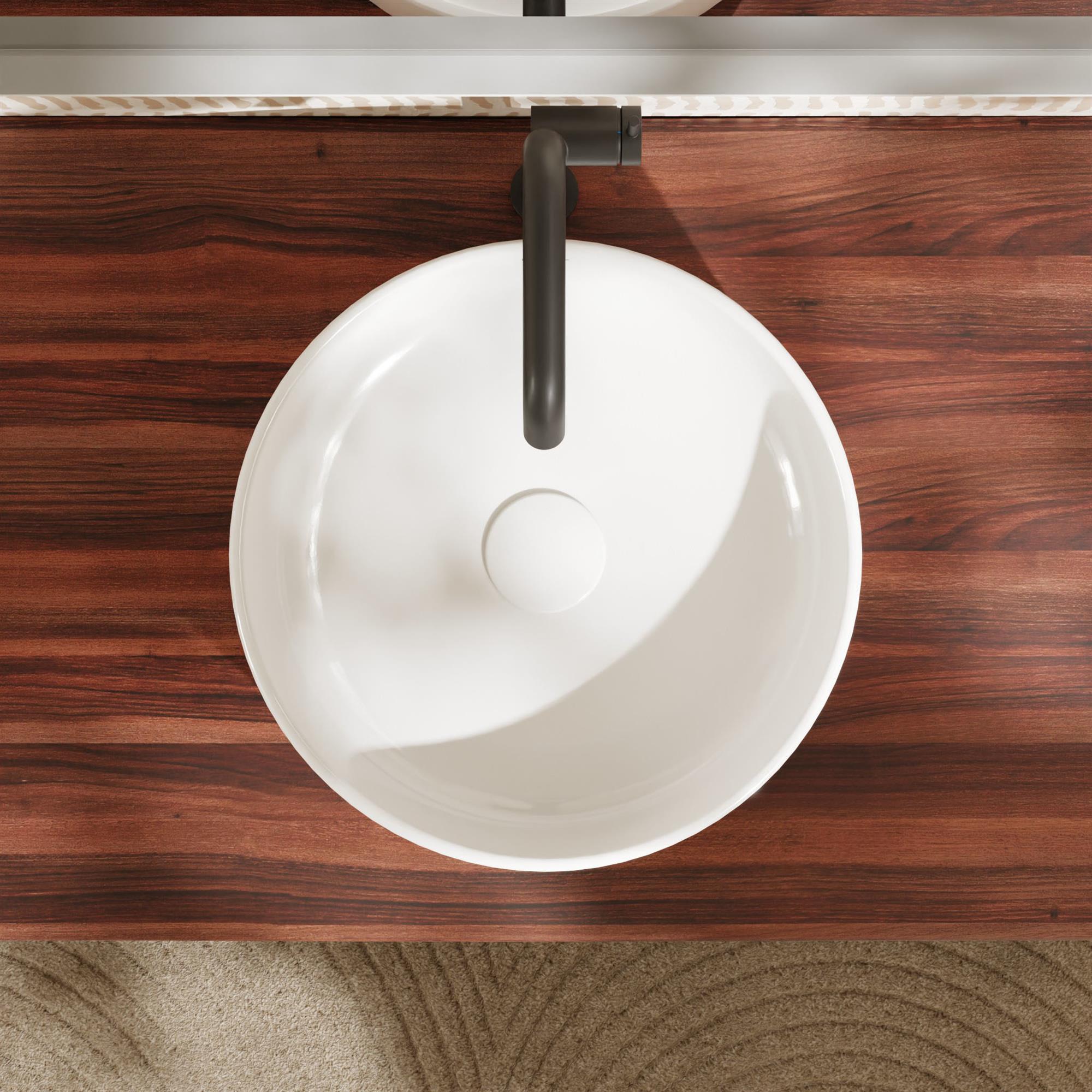 Hansgrohe Xuniva S umywalka 40 cm nablatowa okrągła biały 60164450