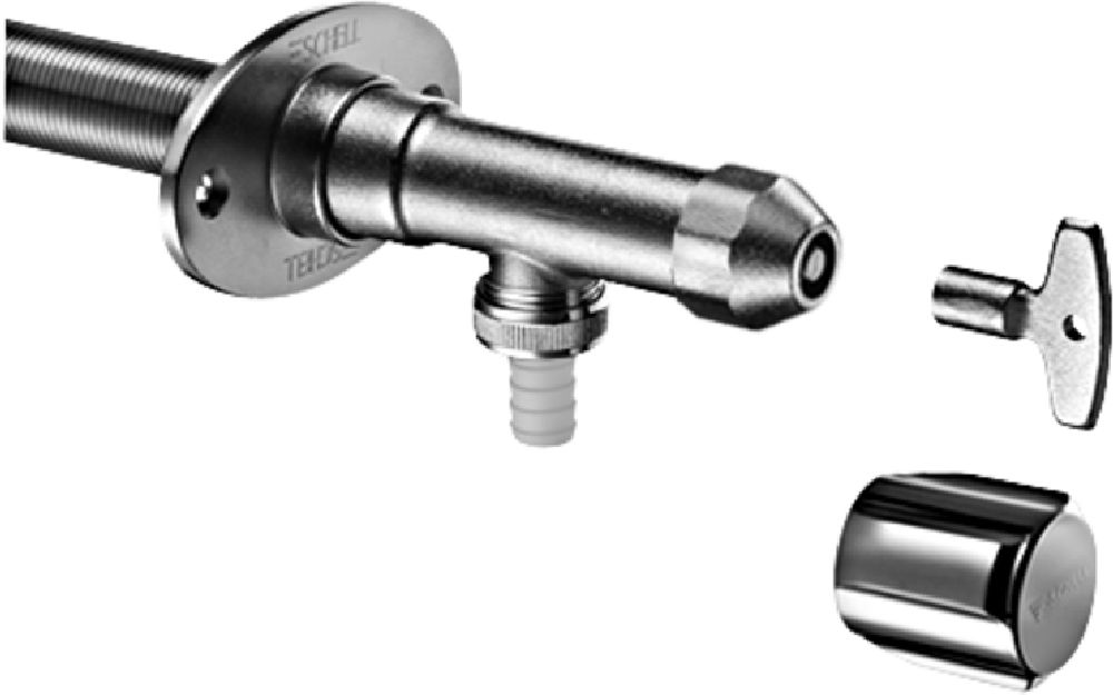 Schell Polar II zawór ścienny chrom mat 039970399