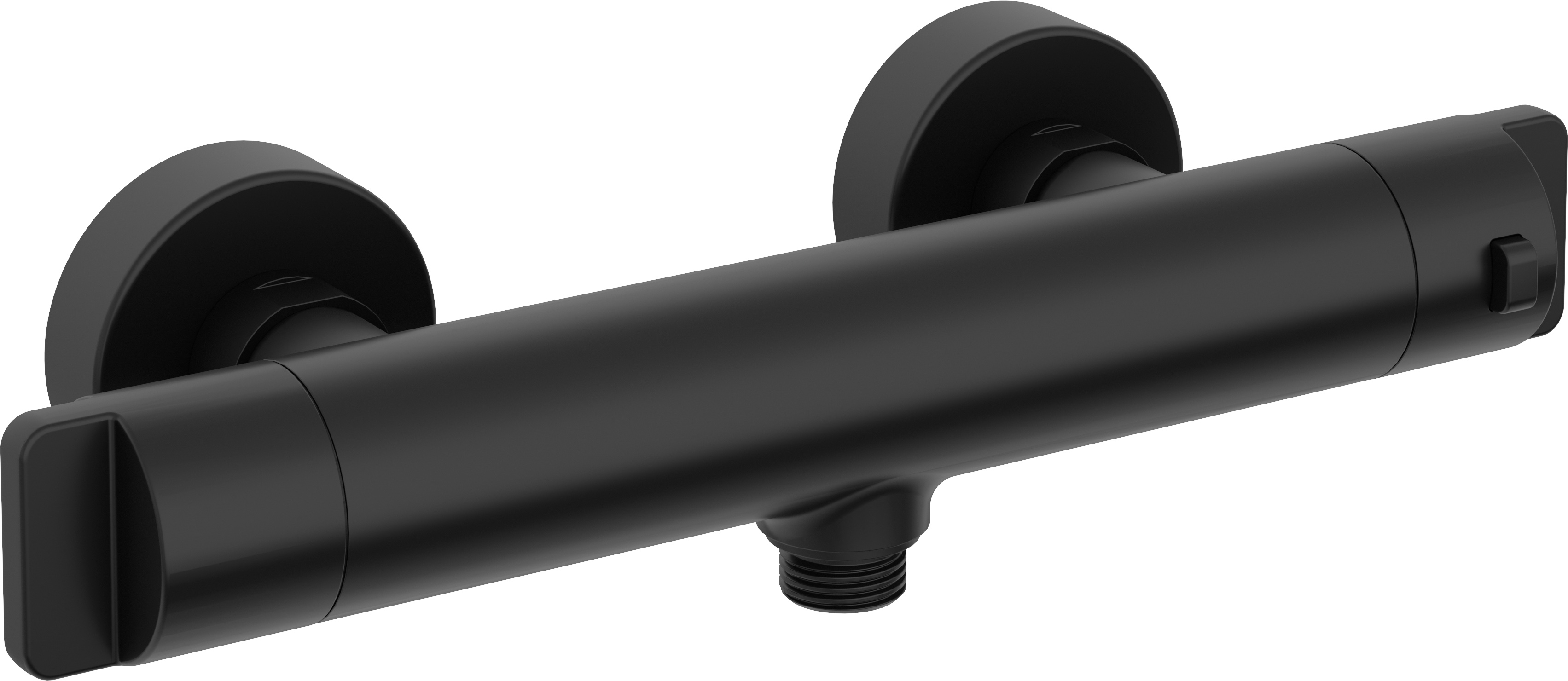 Deante bateria prysznicowa ścienna termostatyczna czarny mat BCHN4BT