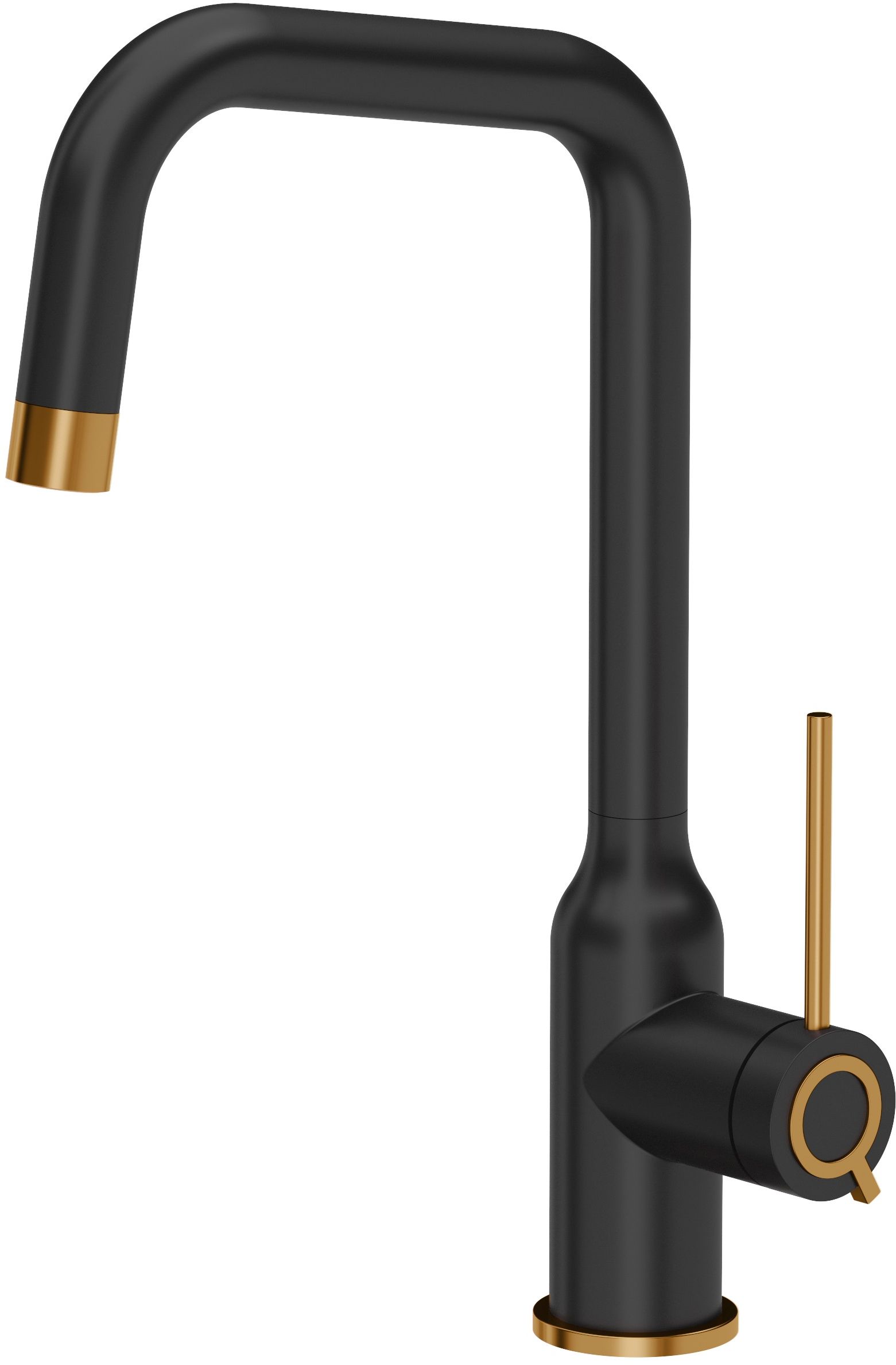 Quadron Natalie Q Line bateria kuchenna stojąca czarna-miedź 3523501_BLMPVDC1