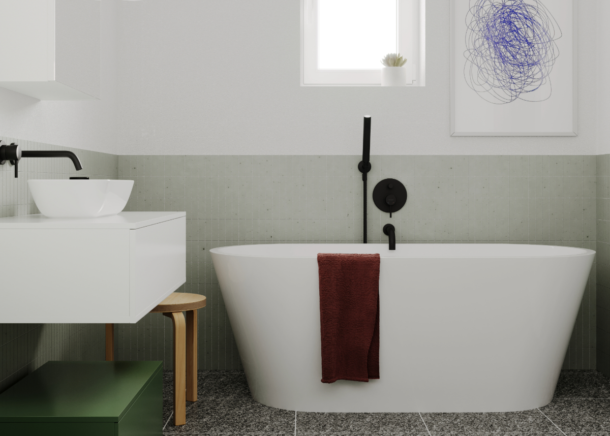 Hagser Lisa bateria wannowo-prysznicowa podtynkowa komplet czarny mat HGR80000034 - Wysyłka w 24h