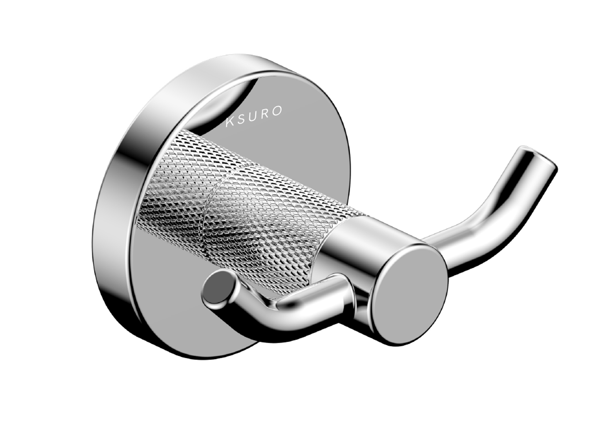 Ksuro 01 wieszak na ręcznik podwójny chrom błyszczący 40000010 - Wysyłka w 24h