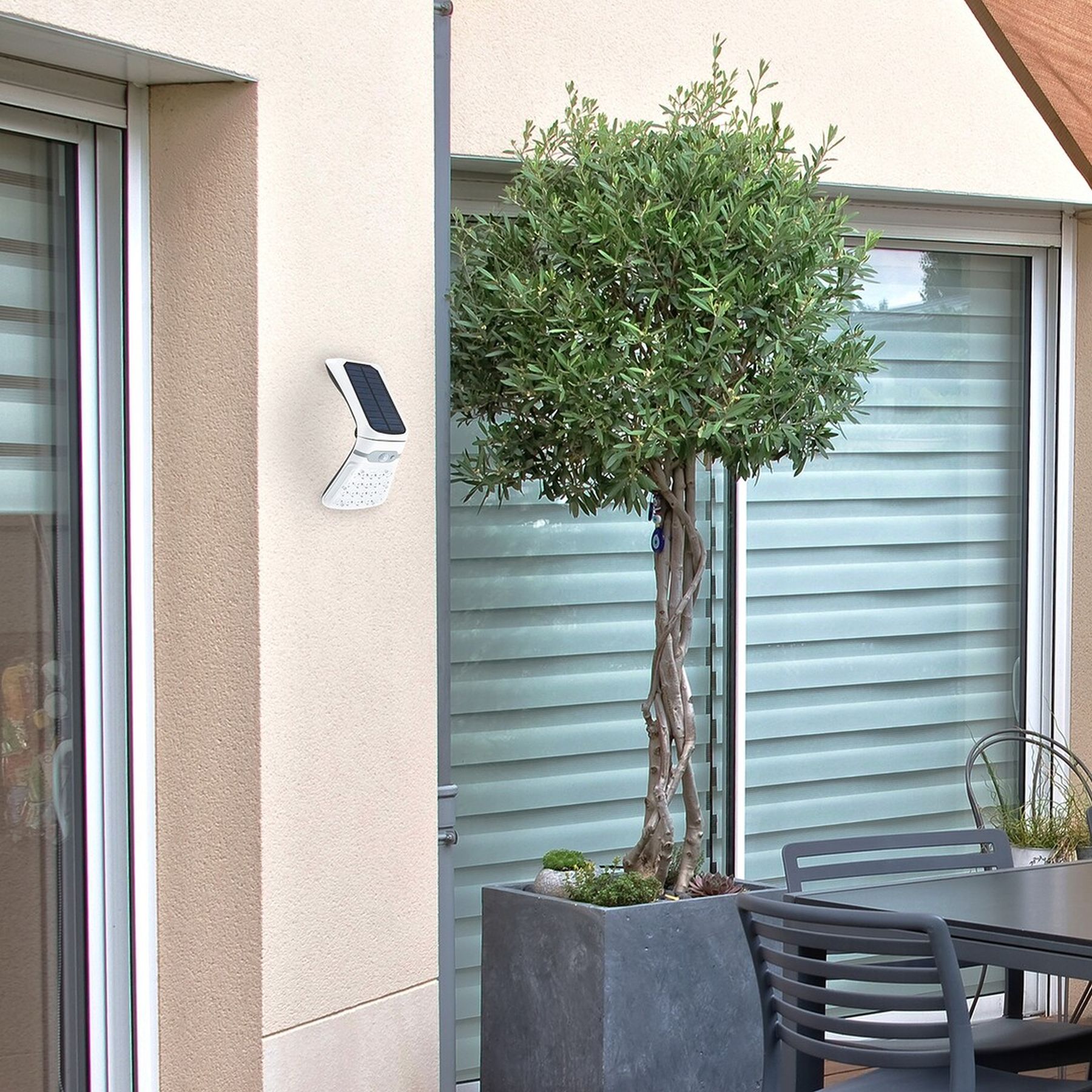 Rabalux Rogova kinkiet solarny 1x4 W biały 77022