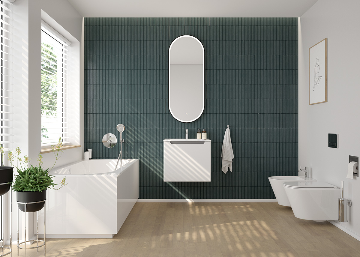 Oltens Jog umywalka 81x39 cm prostokątna meblowa biała 41204000 - Wysyłka w 24h