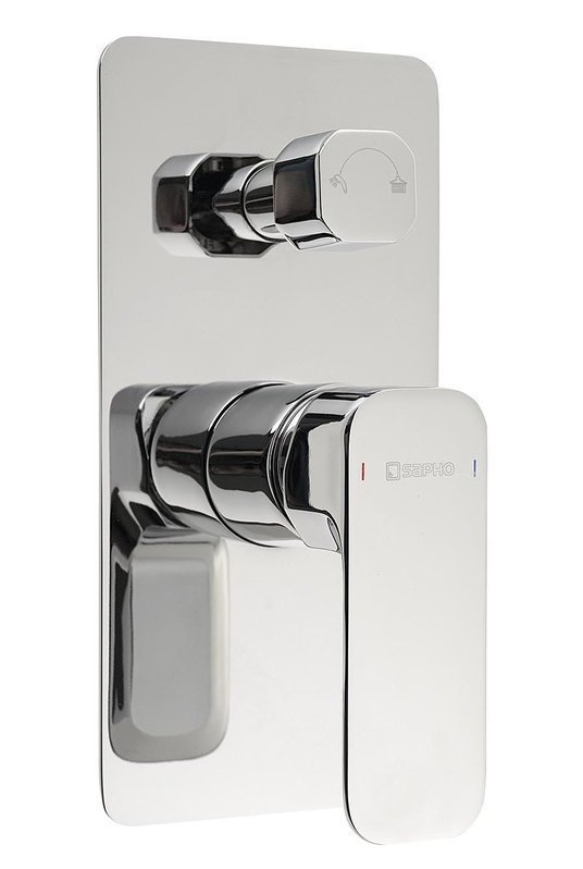 Sapho Spy bateria wannowo-prysznicowa podtynkowa kompletna chrom PY43