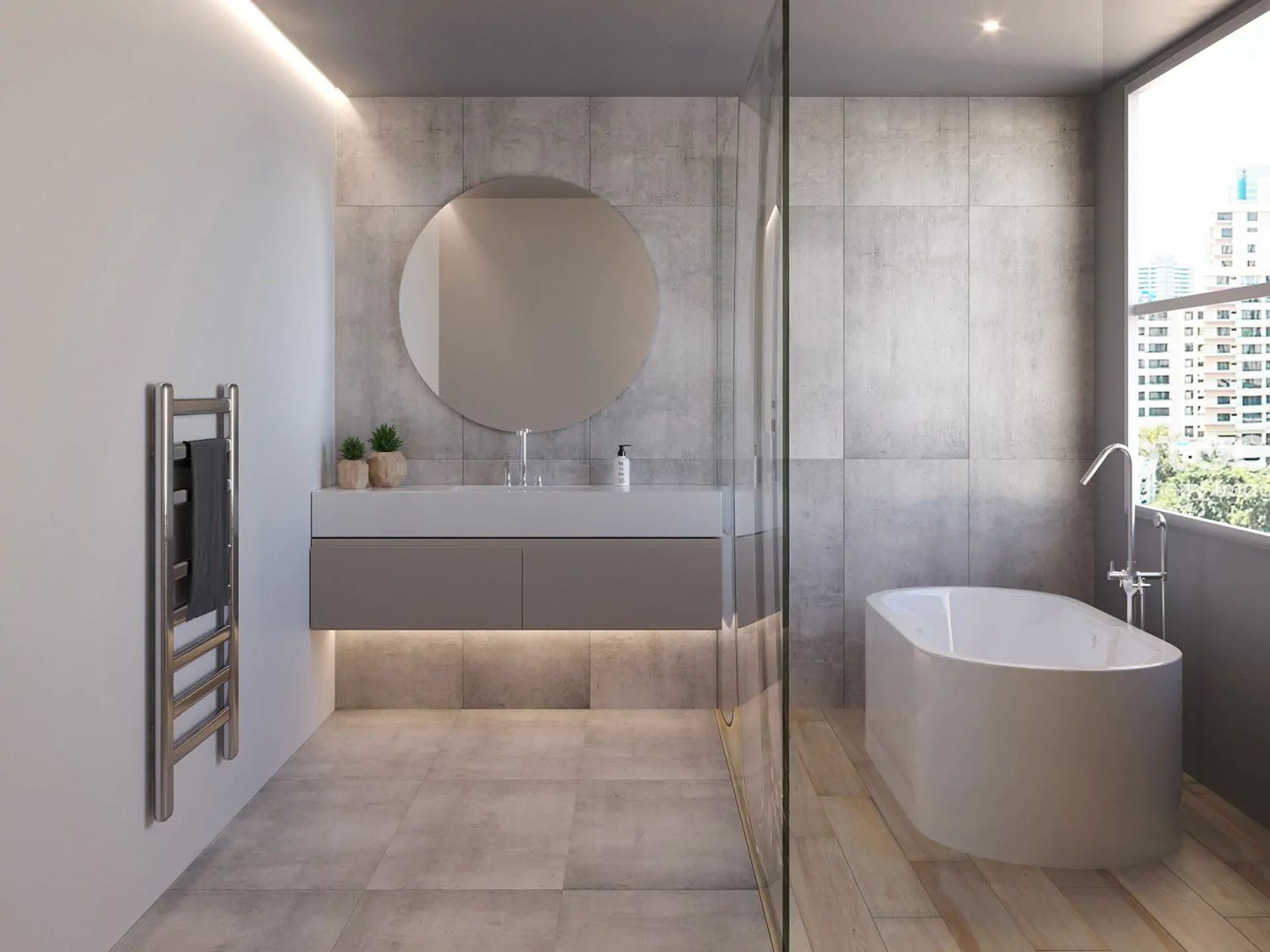 Ceramstic Di Carta płytka ścienno-podłogowa 120x60 cm szara