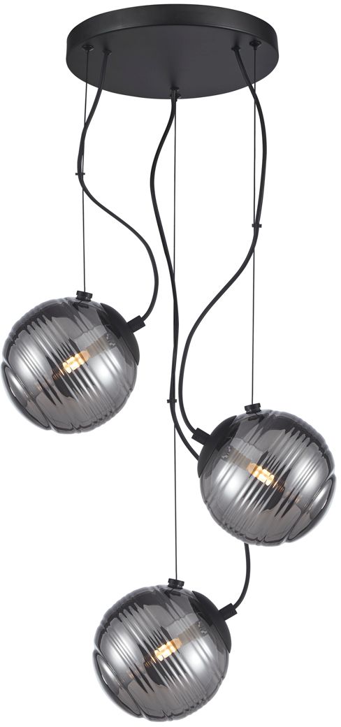 Italux Perona lampa wisząca 3x40 W czarna PND-92389-3A-BK