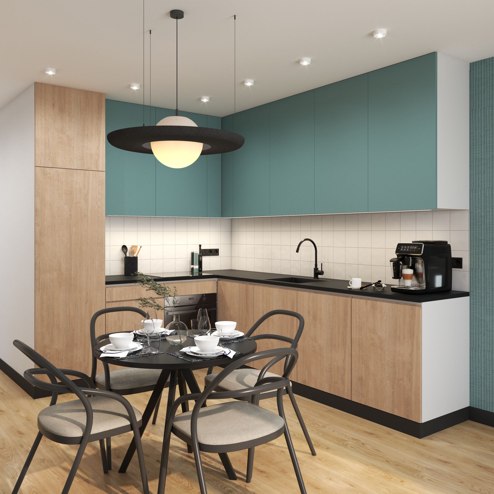 Hagser Emma bateria kuchenna stojąca czarna HGR70000035 - Wysyłka w 24h