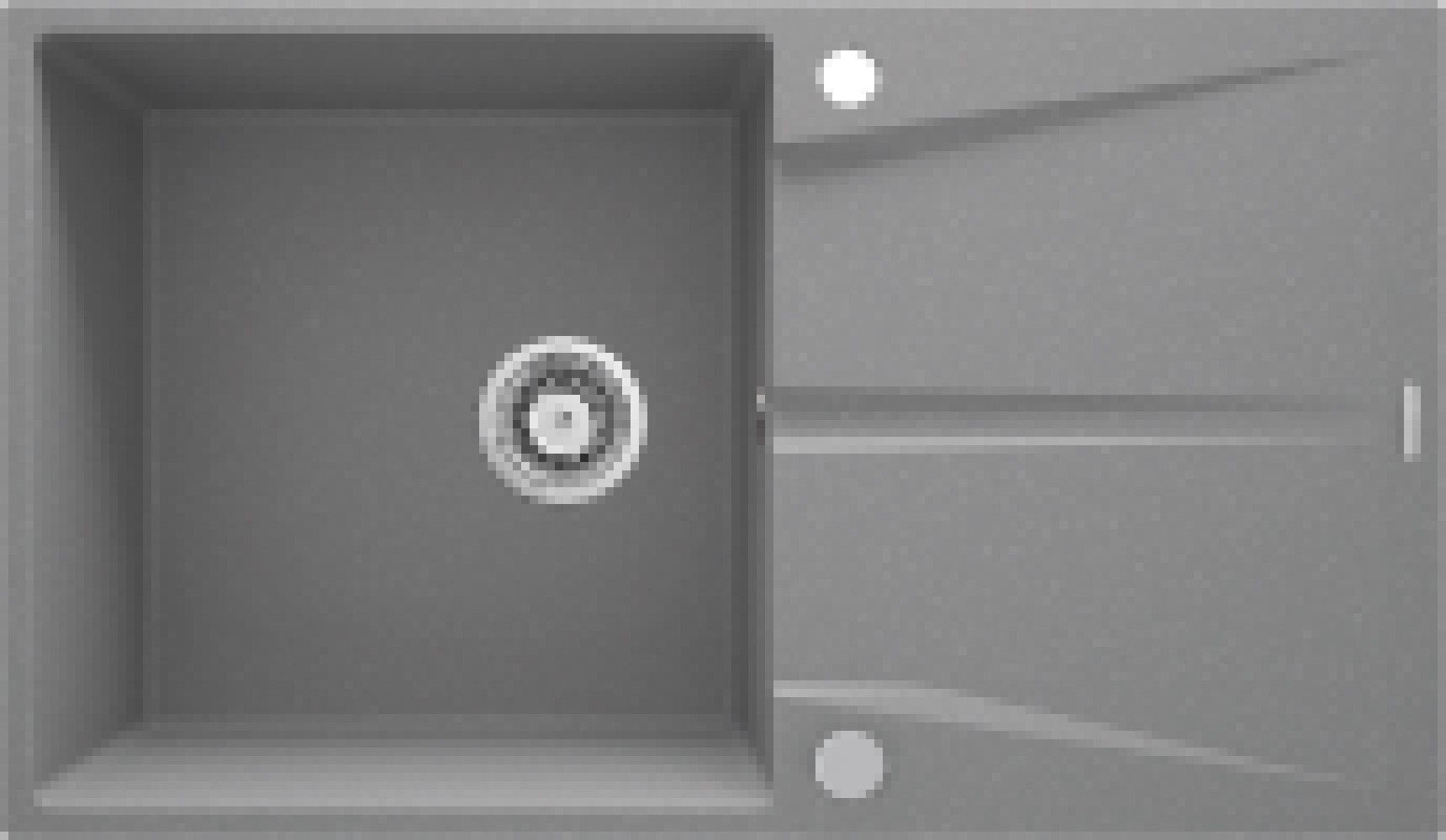 Deante Corio zlewozmywak granitowy 86x50 cm szary metalik ZRC_S11A