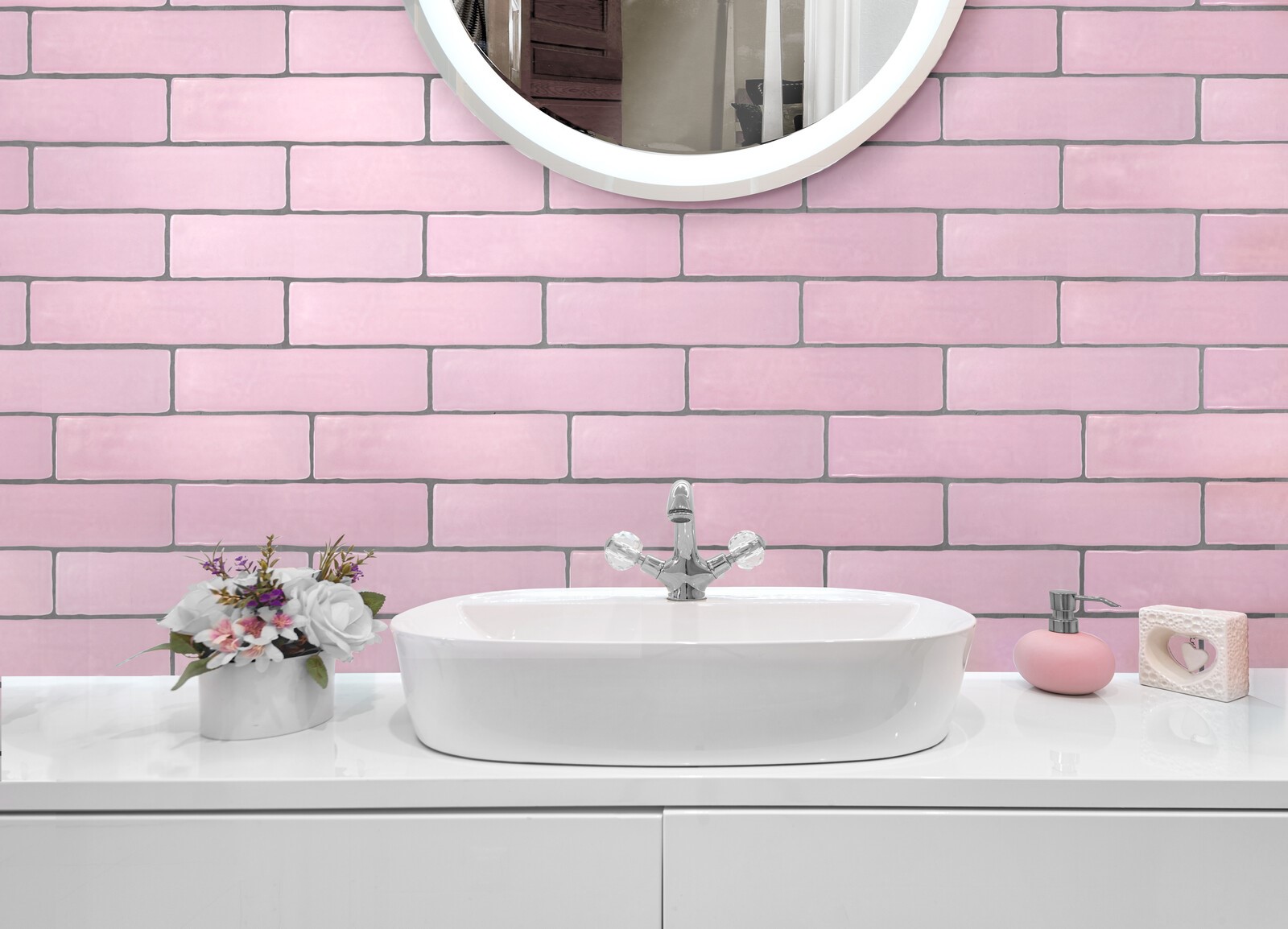 Monopole Boreal Pink Mat płytka ścienno-podłogowa 28x7,5 cm