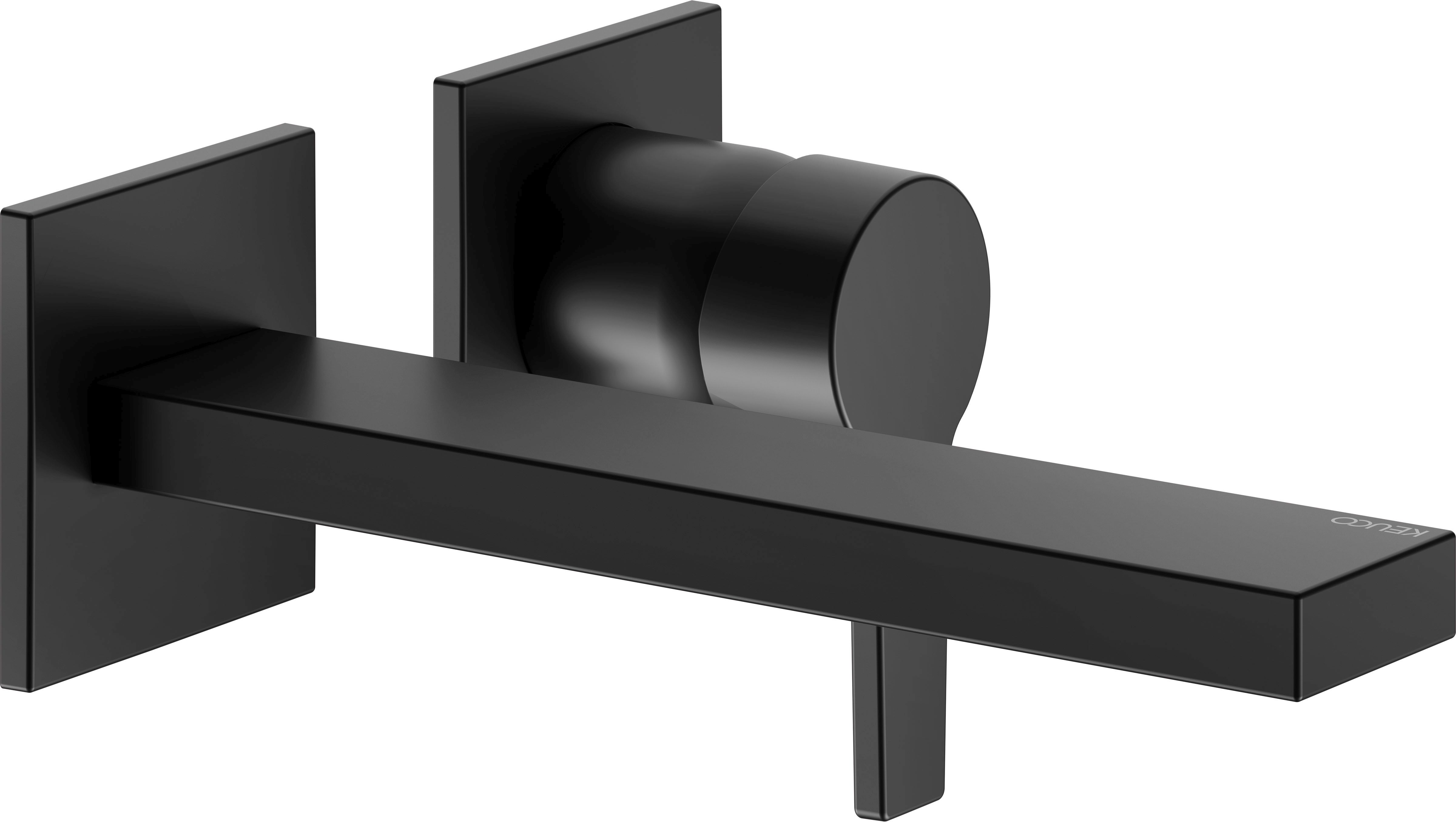 Keuco Edition 11 bateria umywalkowa podtynkowa czarny mat 51116370200