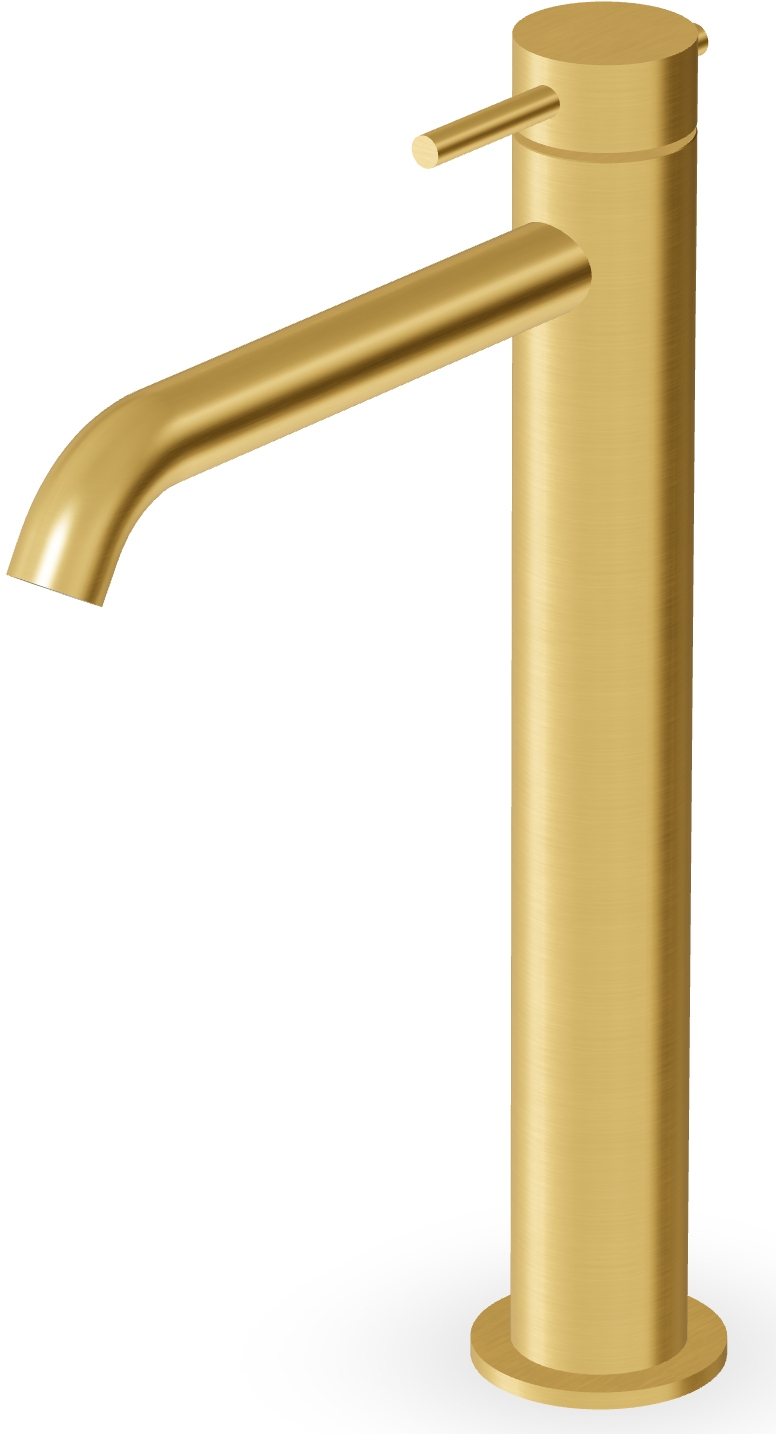 Zucchetti Helm bateria umywalkowa stojąca złoto szczotkowane ZHE689.XP41