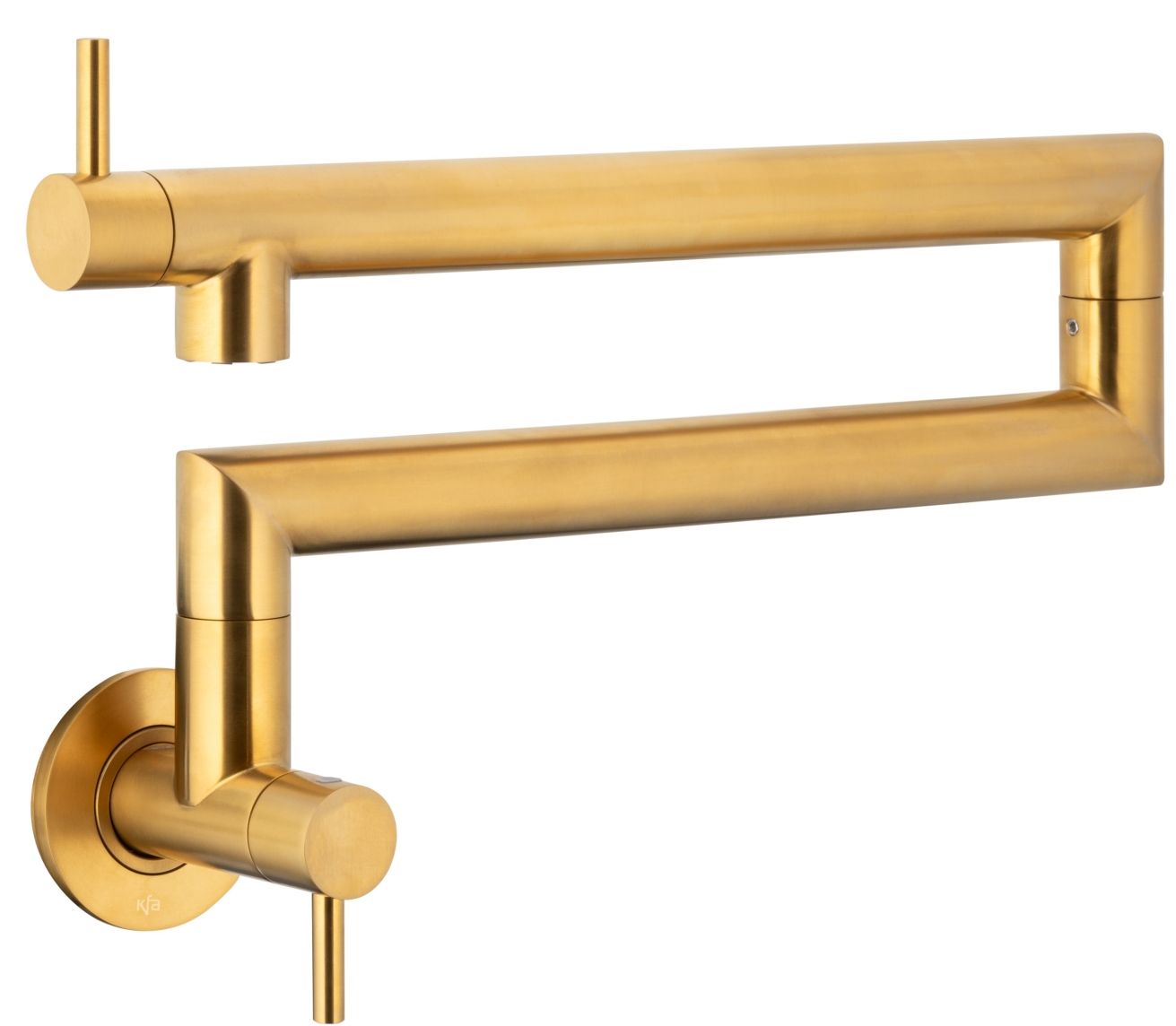 KFA Armatura Duero zawór kuchenny ścienny złoto szczotkowane 6623-030-31