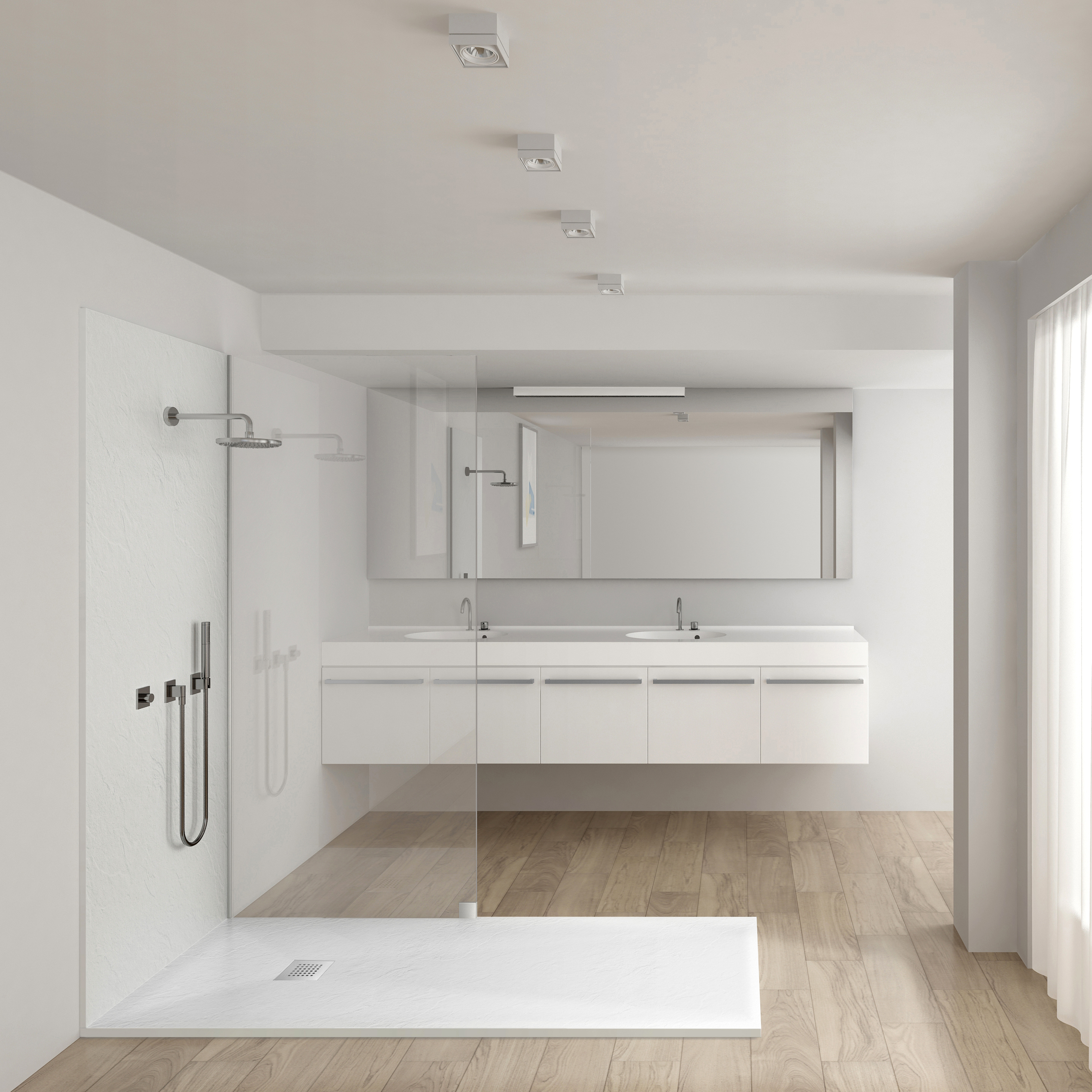 Balneo Stone Tray brodzik 140x80 cm prostokątny kompozyt biały STFWH8014025