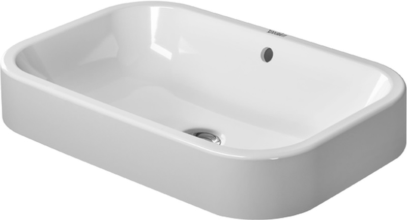 Duravit Happy D.2 umywalka 60x40 cm nablatowa prostokątna WonderGliss biała 23146000001