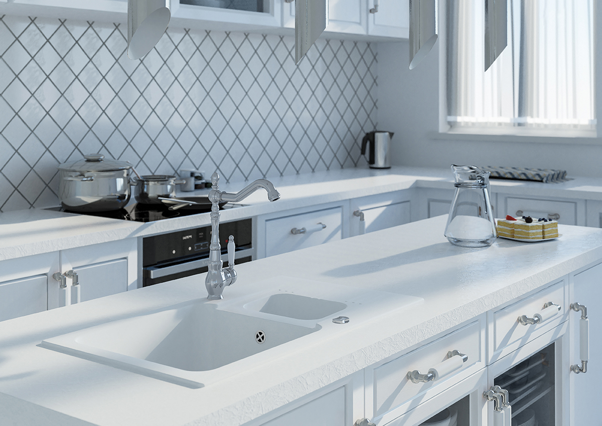 Laveo Evora bateria kuchenna stojąca w stylu retro chrom BAE065D - Wysyłka w 24h