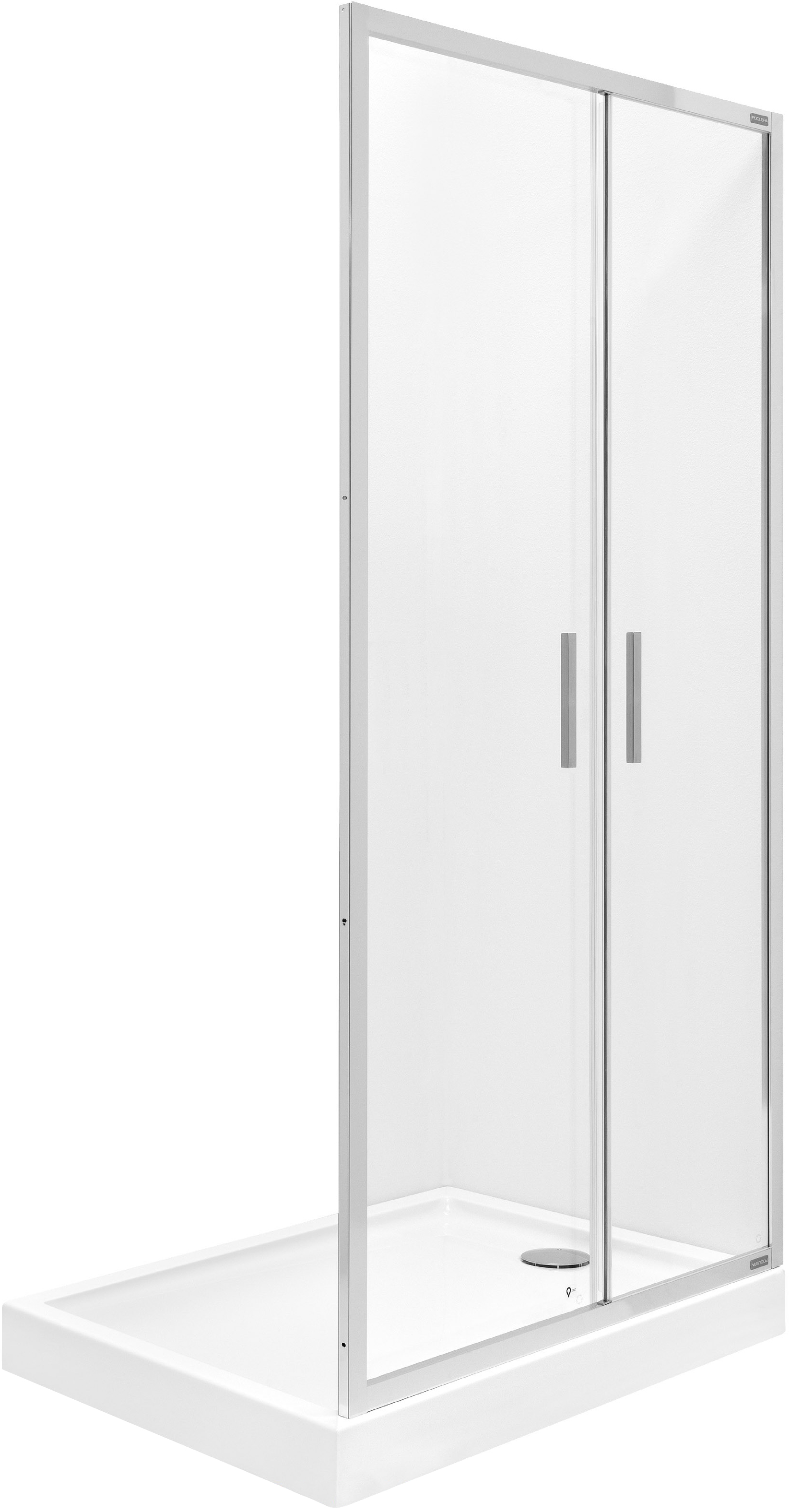 Roca Town-N drzwi prysznicowe 80 cm chrom/szkło przezroczyste AMP2408012M