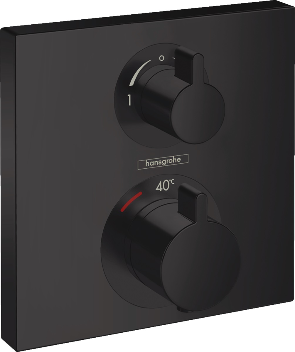 Hansgrohe Ecostat Square bateria wannowo-prysznicowa podtynkowa termostatyczna czarny mat 15714670 - Wysyłka w 24h