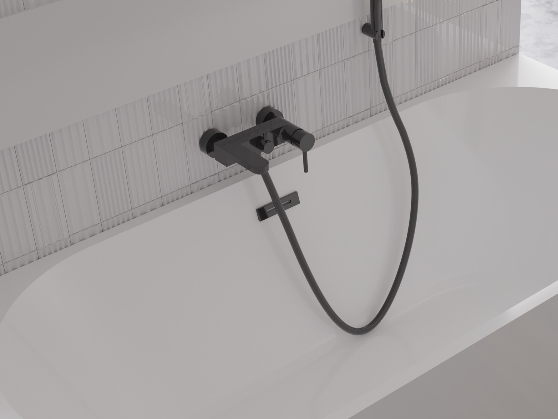 Besco maskownica przelewu i odpływu grafitowa ZM-WW-GR