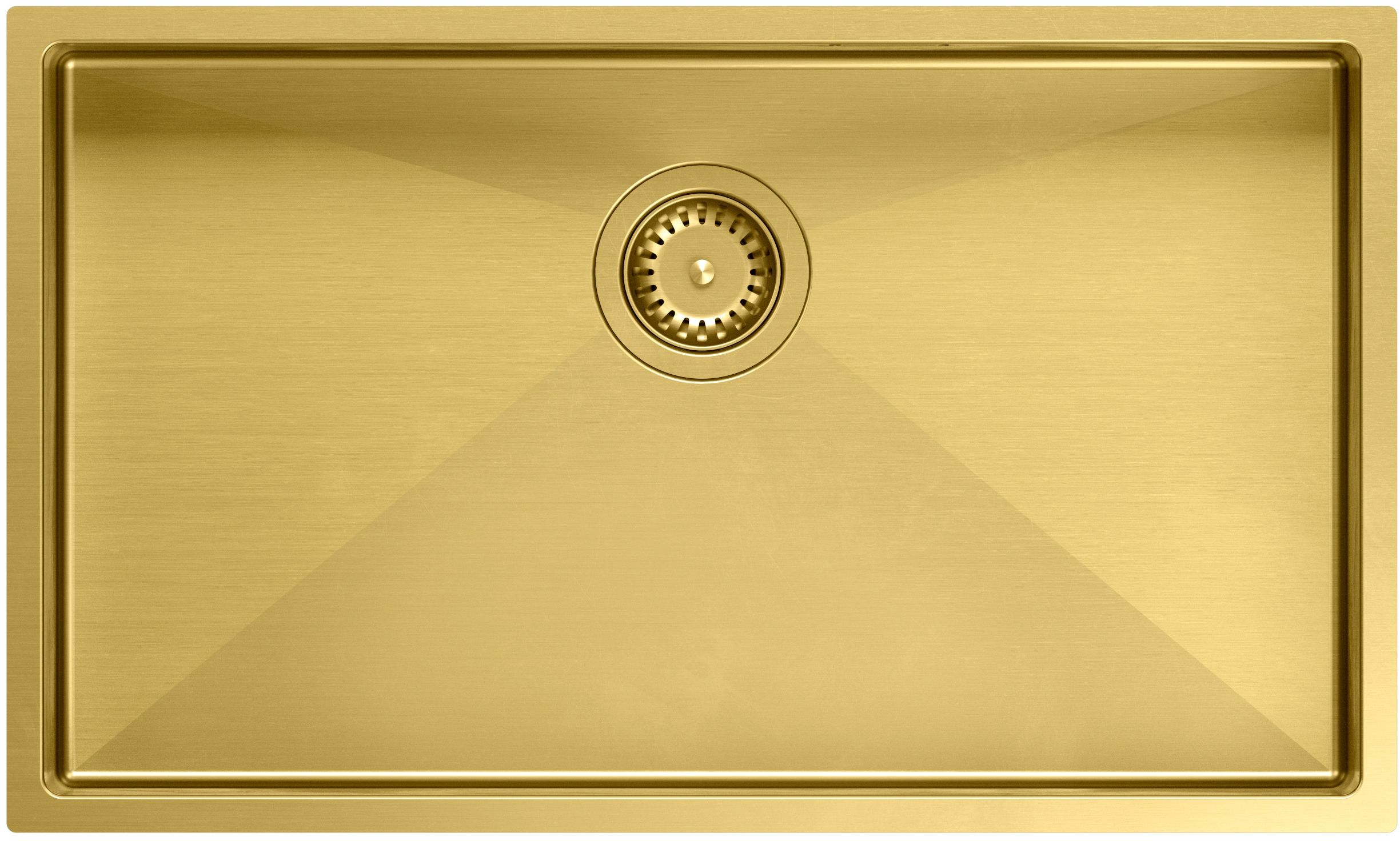 Quadron Anthony zlewozmywak stalowy z syfonem 74x44 cm złoty MF7444PVDBSG1 - Wysyłka w 24h