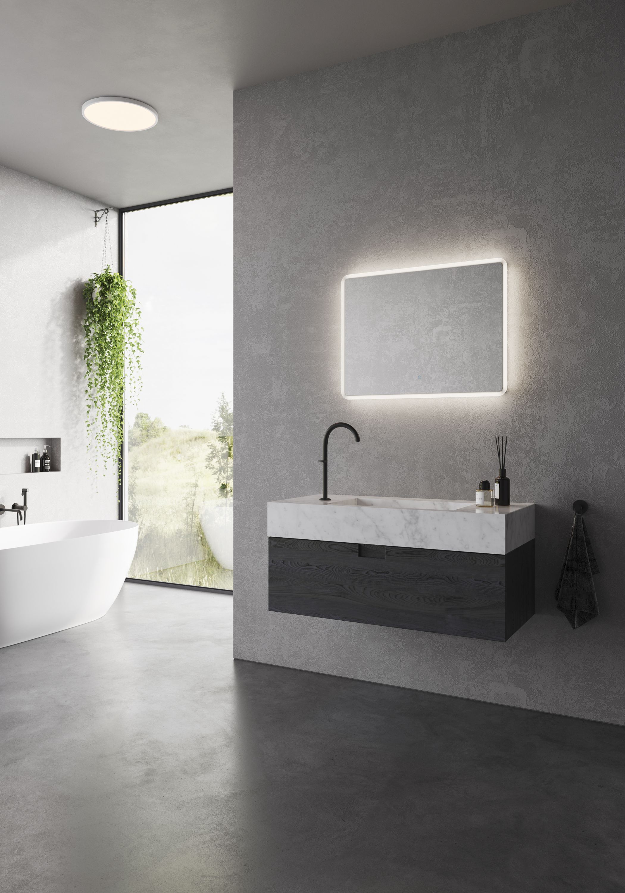 Nordlux Dovina lustro 60x80 cm prostokątne z oświetleniem LED białe 2310271000 - Wysyłka w 24h