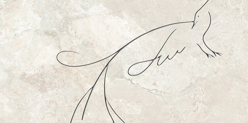 Tubądzin Teri Soft Line dekor ścienny 119,8x59,8 cm beżowa