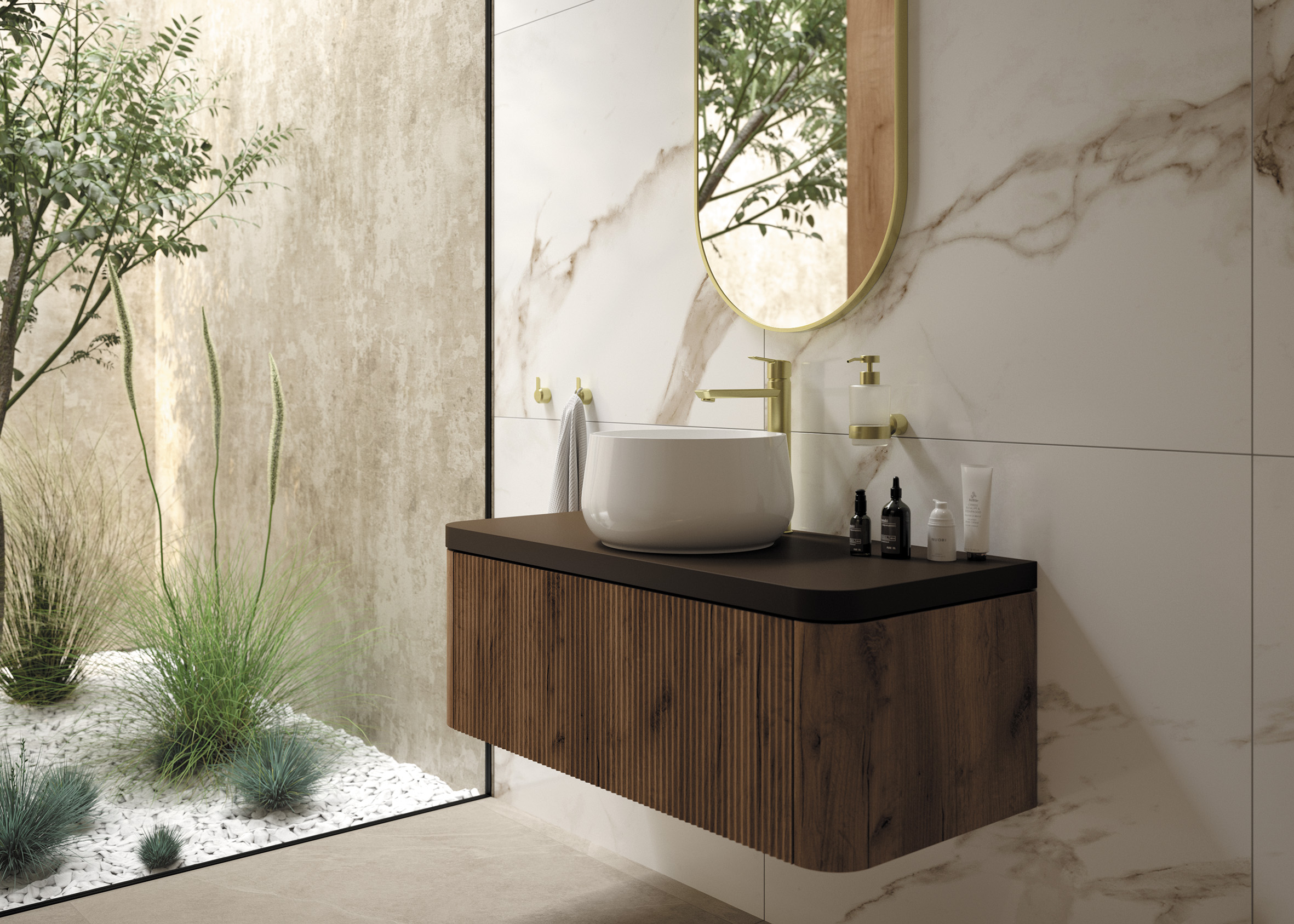 Deante Silia lustro 50x100 cm złoty ADI_R851 - Wysyłka w 24h