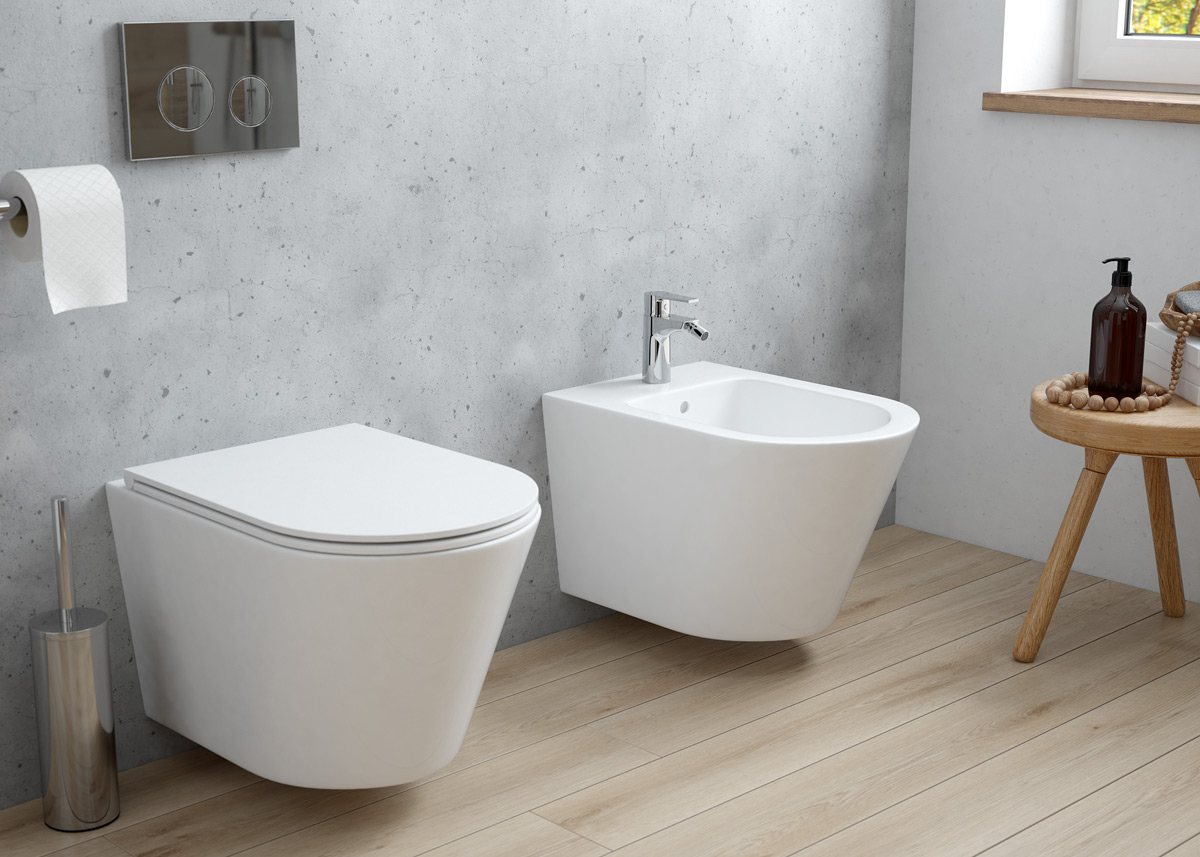 Oltens Jog bidet wiszący z powłoką SmartClean biały 46501000 - Wysyłka w 24h