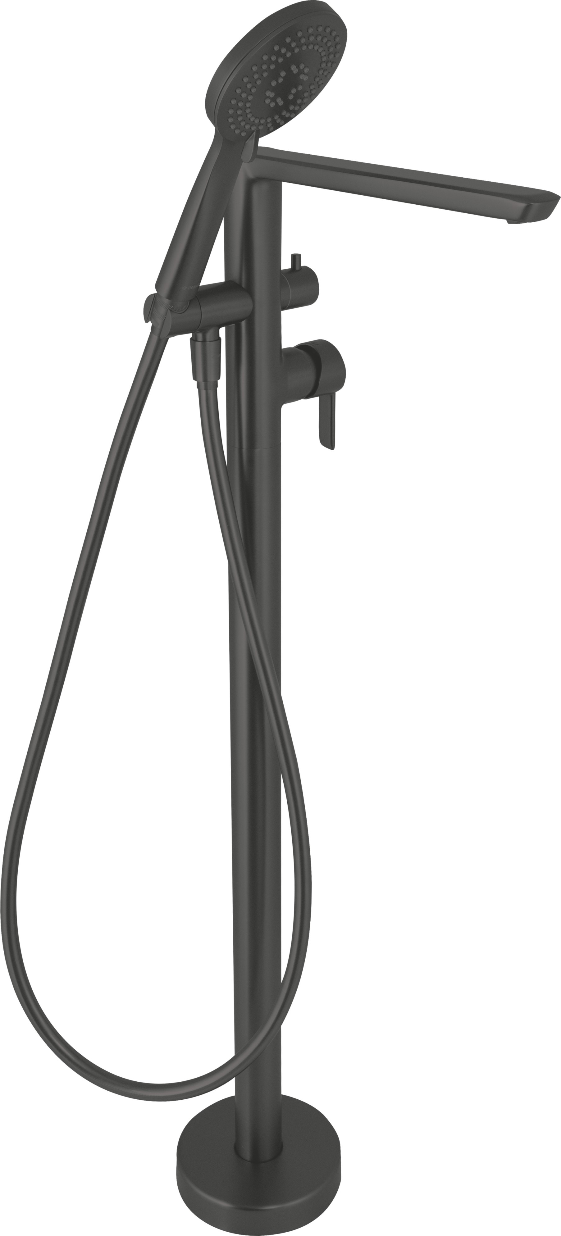 Deante Arnika Nero bateria wannowo-prysznicowa wolnostojąca czarny mat BQAN17M - Wysyłka w 24h