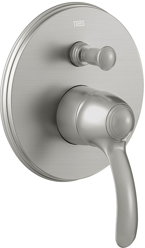 Tres Monoclasic bateria wannowo-prysznicowa podtynkowa stal 242.180.01.AC