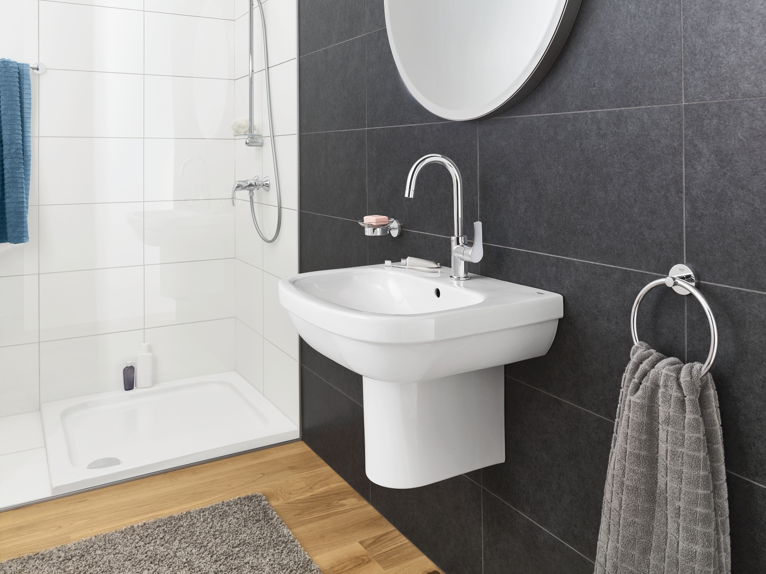 Grohe Essentials wieszak na ręcznik 18 cm okrągły chrom 40365001 - Wysyłka w 24h