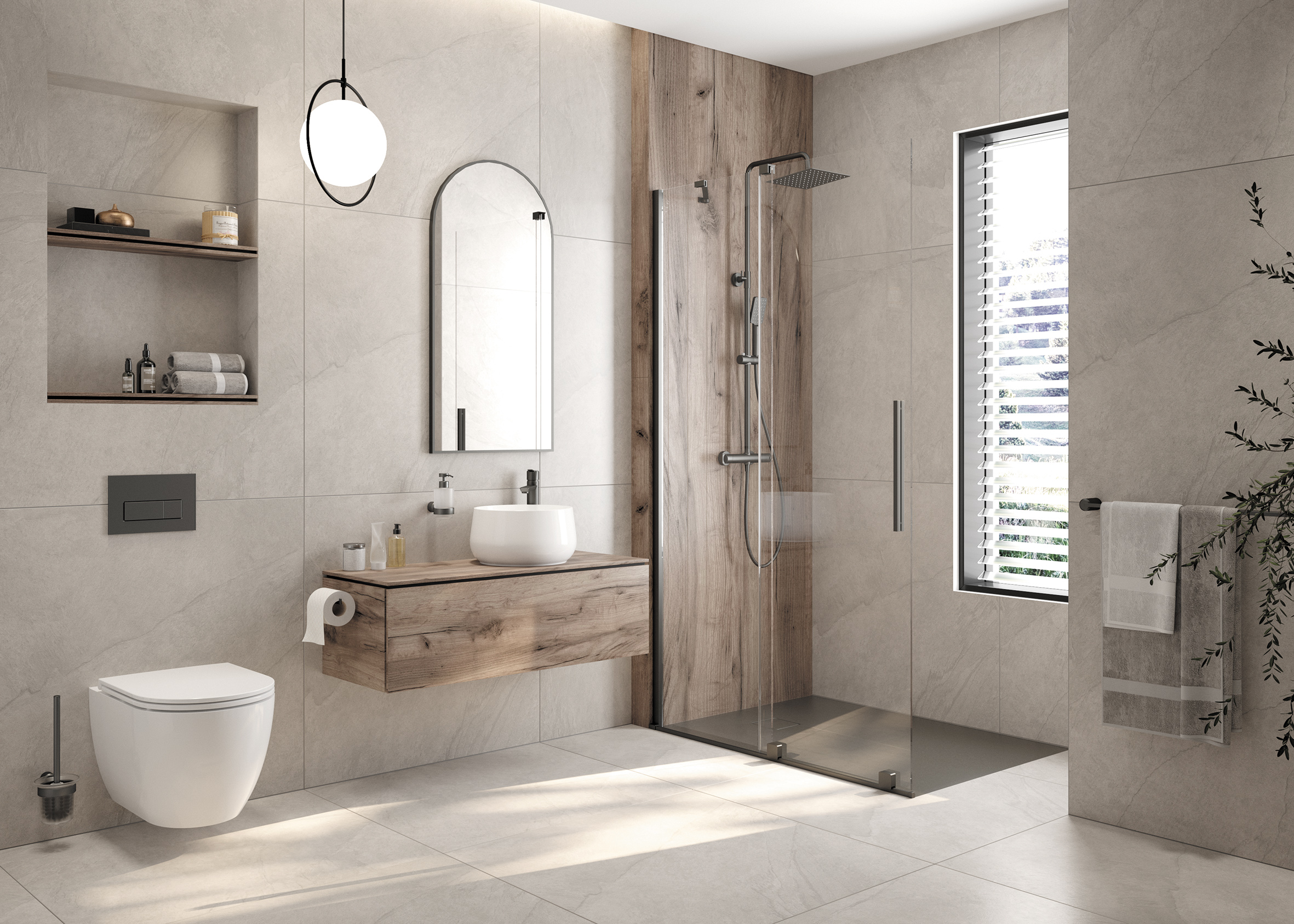 Deante Arnika szczotka toaletowa ścienna titanium ADA_D711 - Wysyłka w 24h