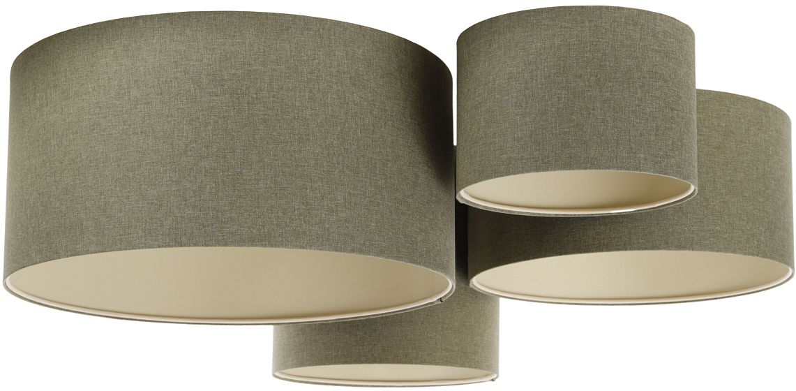 BPS Koncept Boho Ellegant lampa podsufitowa 4x60 W zielona 084-067