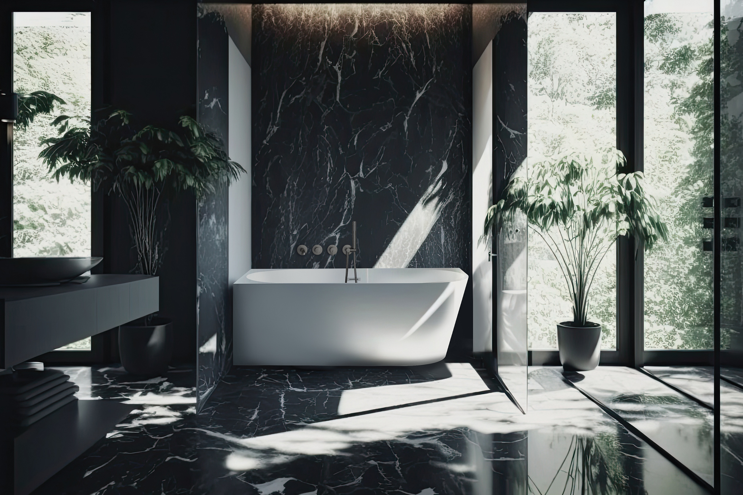 Deante Silia bateria wannowo-prysznicowa podtynkowa titanium BQSD18P - Wysyłka w 24h