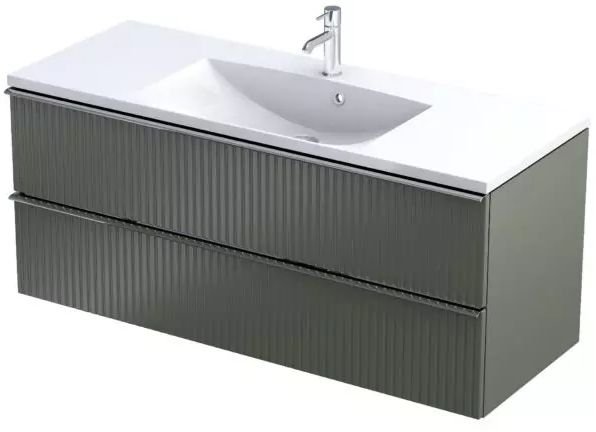 Oristo Etna szafka 119,6x45,5x50 cm podumywalkowa wisząca oliwkowa OR52-SD2S-120-17R