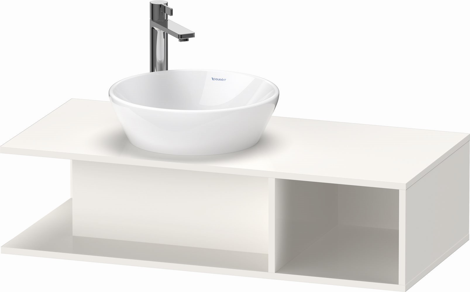 Duravit D-Neo Compact szafka 100 cm podumywalkowa wisząca biały wysoki połysk DE491902222