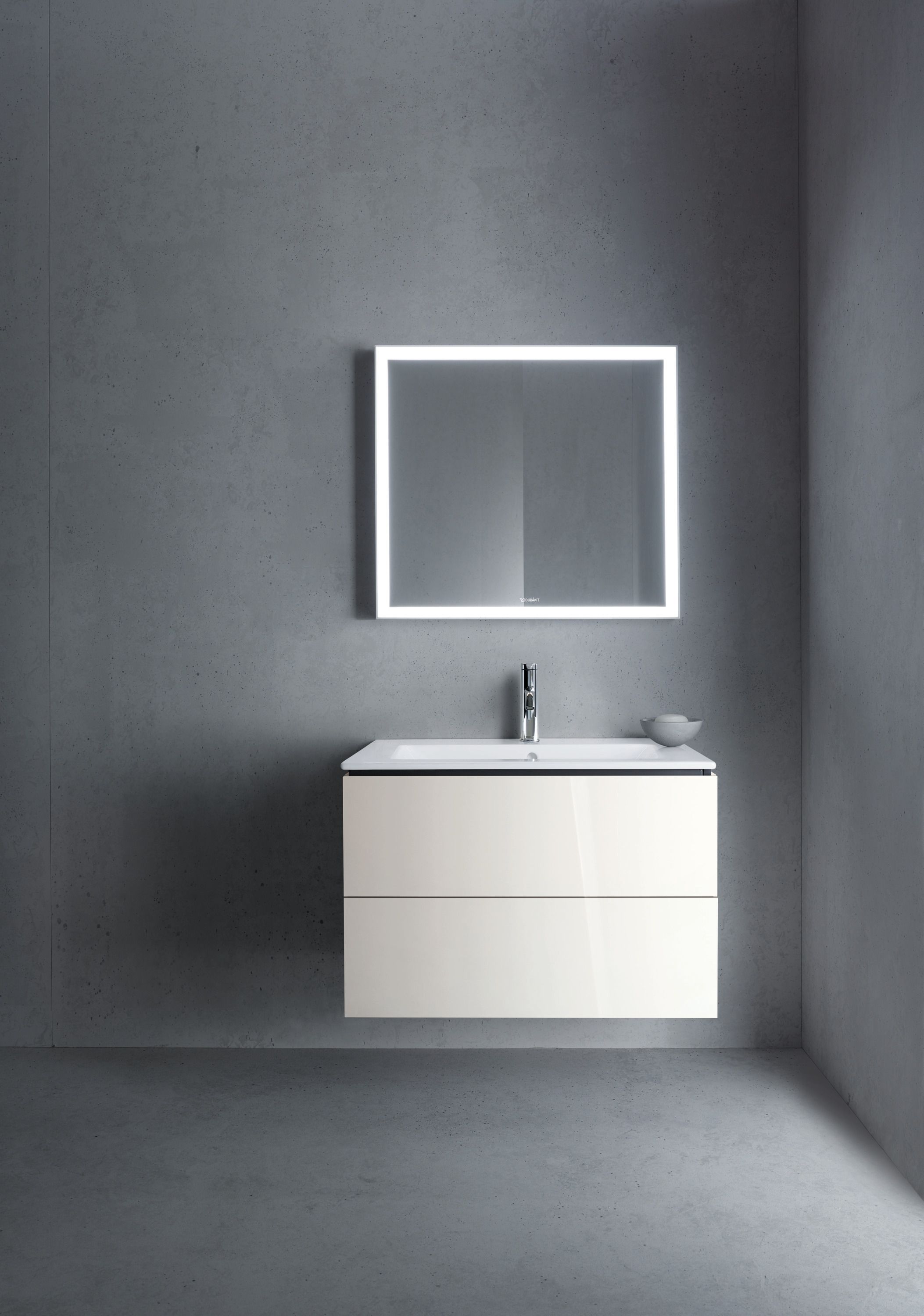 Duravit L-Cube szafka 82 cm podumywalkowa wisząca biały połysk LC624102222
