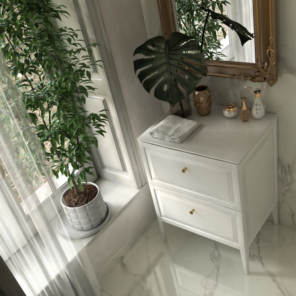 Oristo Montebianco szafka 60 cm podumywalkowa wisząca biały mat OR47-SD2S-60-2