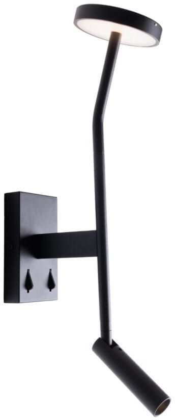 MaxLight Ibiza kinkiet 2x6 W czarny W0349